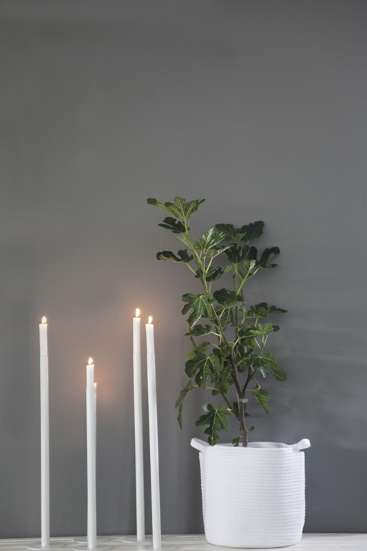 Medium white candlestick - 50 cm - 3