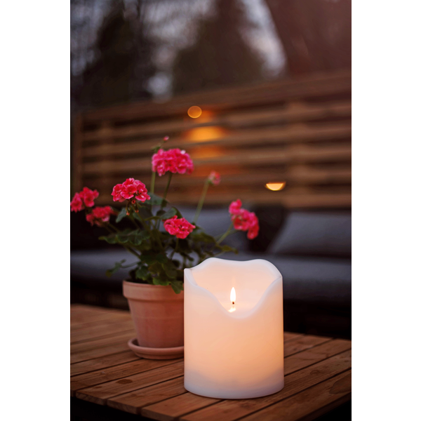 LED Block Candle Grand - White - 20 cm - 3