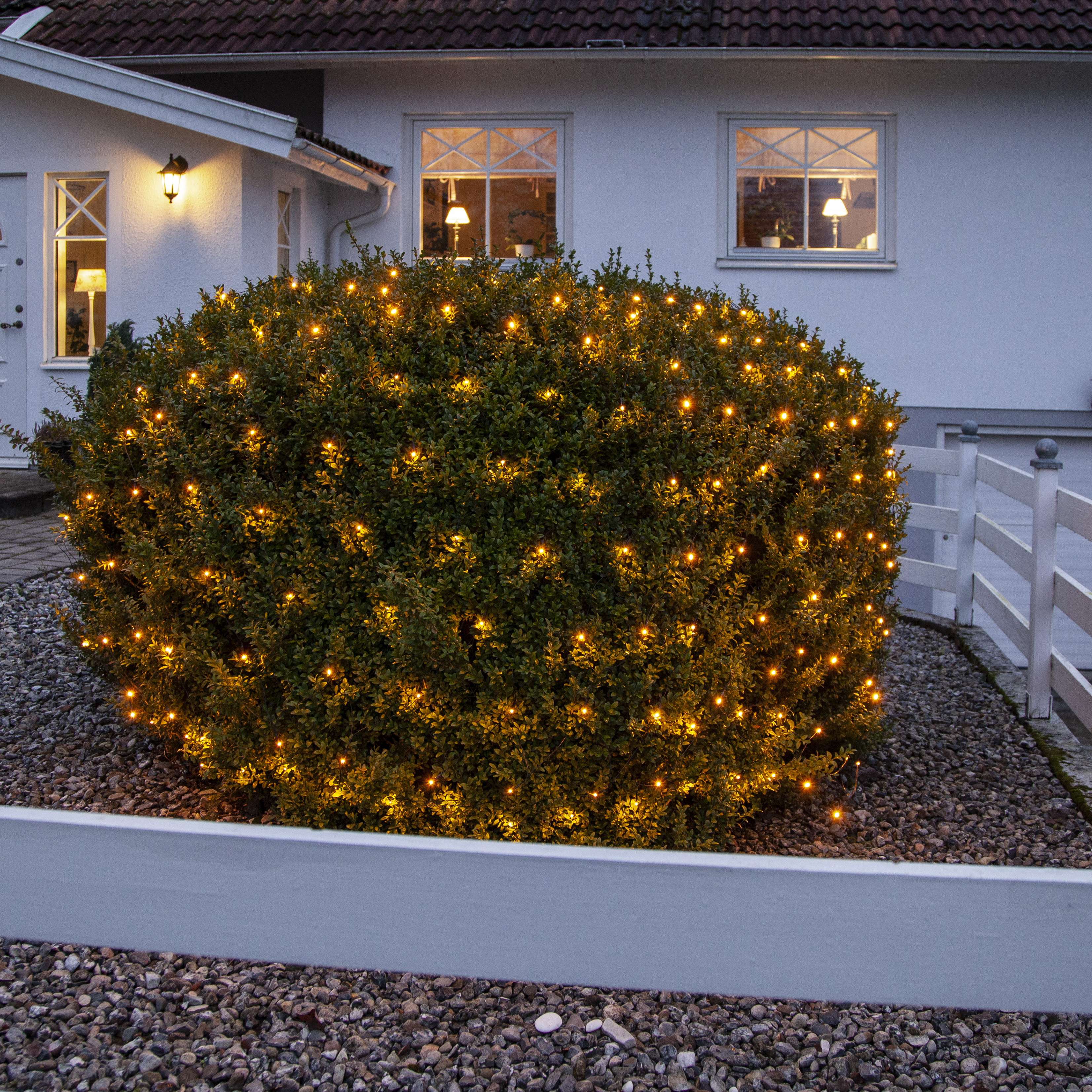 Warm white light net - String lights - Christmas lighting - 160 LED lights - 2x2 metres - 7