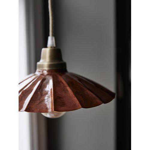Taklampa - Fönsterlampa - Skomakarlampa Emalj - Terracotta - 24 cm - 5