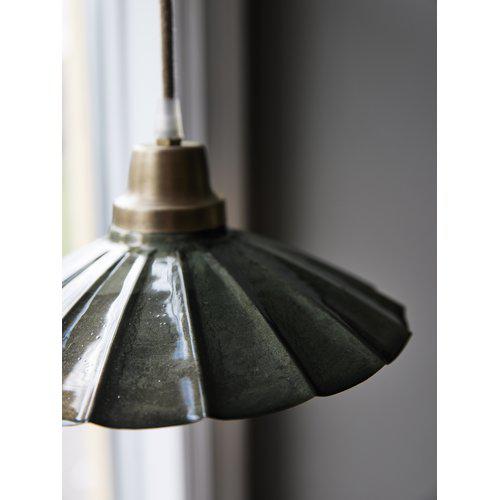 Ceiling lamp - Window lamp - Shoemaker lamp Enamel - Dark green - 24 cm - 6