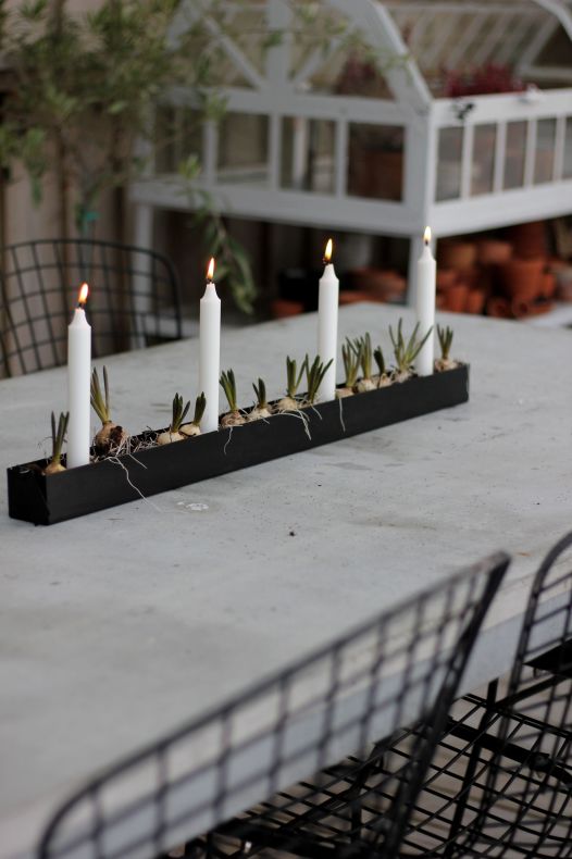 Vase - Candle holder - Candle box - Black - 80 cm - 4