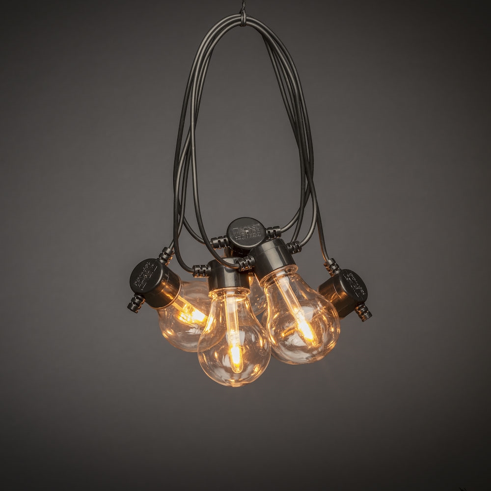 Ljusslinga E27 10 LED - Utbytbar/dimmer - 4,5 meter - 5
