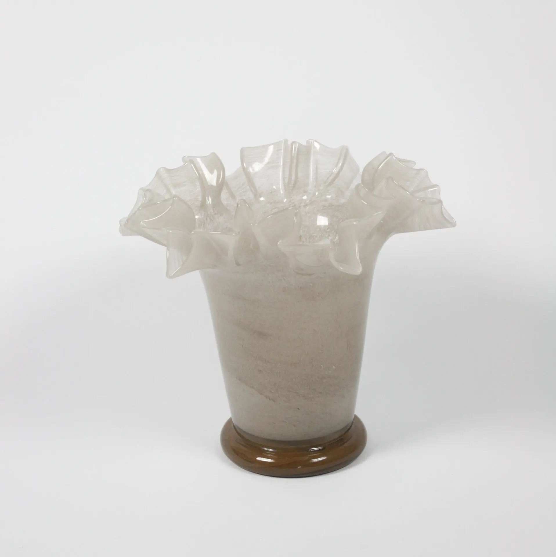 Vas - Glasvas - Taupe - 21x22 cm - 5