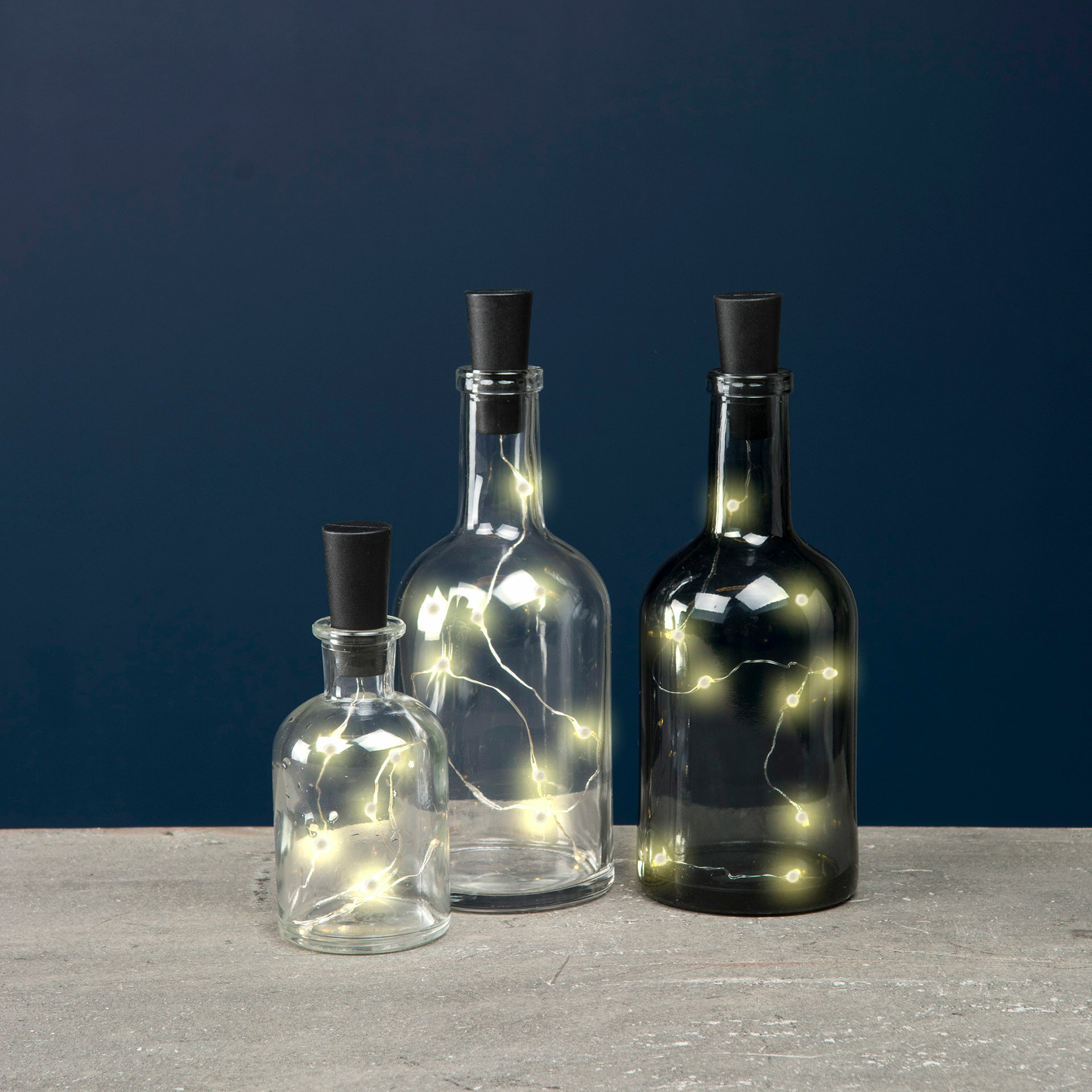 LED string lights/cork/bottle incl. battery - String lights for bottle - Dew Drop - 4