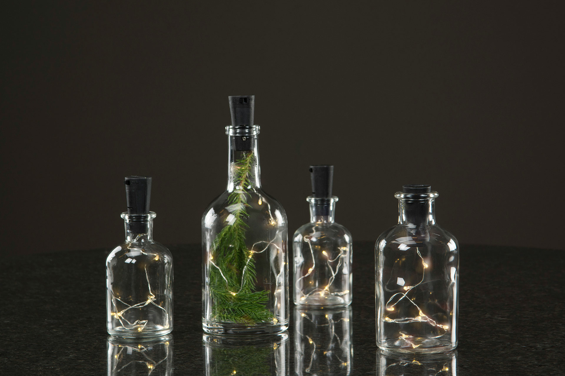 LED string lights/cork/bottle incl. battery - String lights for bottle - Dew Drop - 2