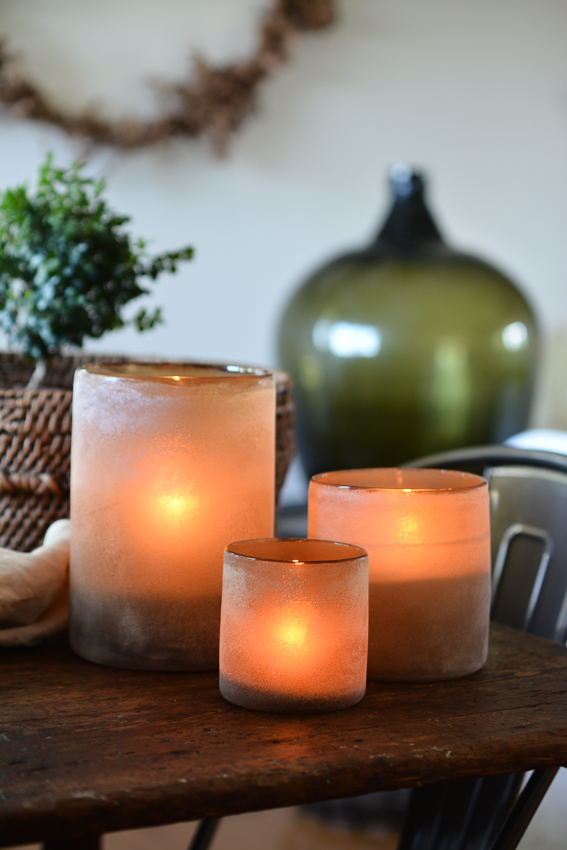 Lantern - Candlestick - Frost - Brown - Small - 2