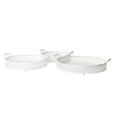 Bricka - Fat - Antikvit - 3-pack - 2