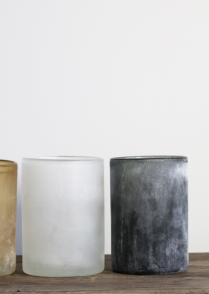 Lantern - Candlestick - Frost - Grey - Large - 9