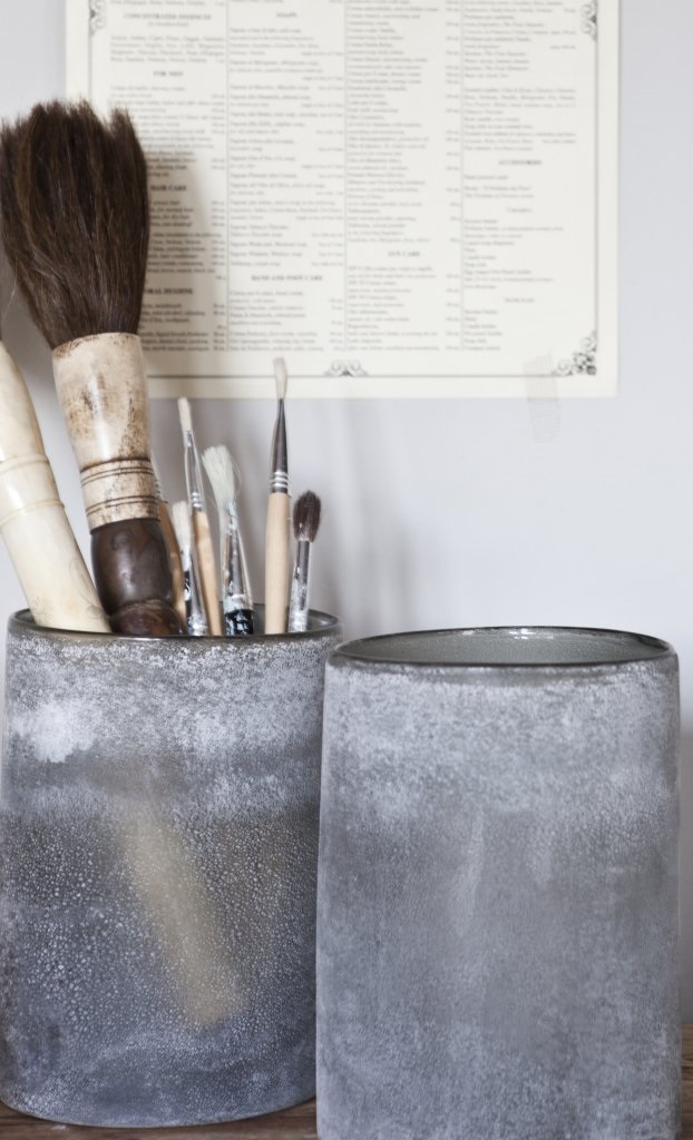 Lantern - Candlestick - Frost - Grey - Large - 10