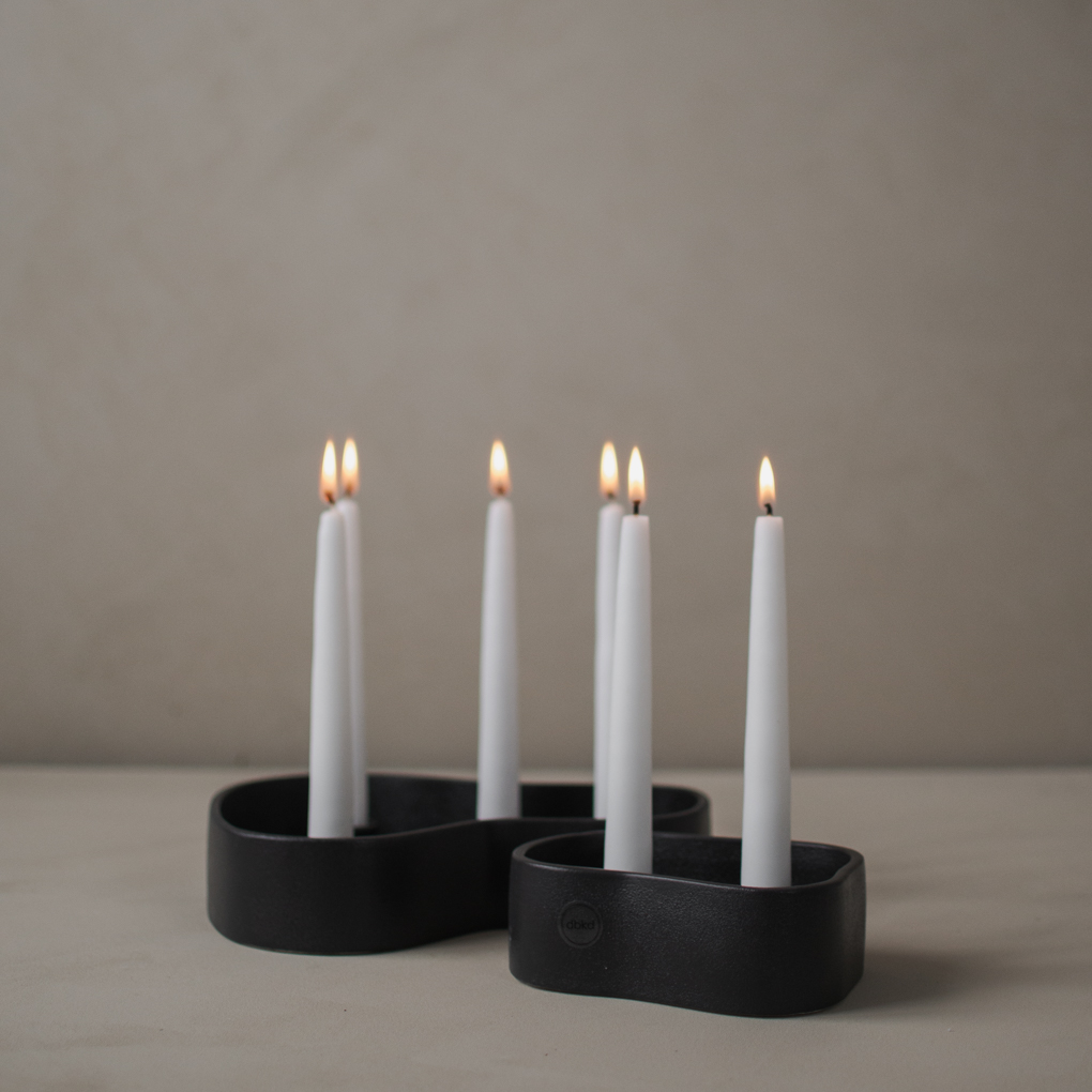 Candlestick - Cast Iron - 12x15 cm - Fill Me Up - DBKD - 2