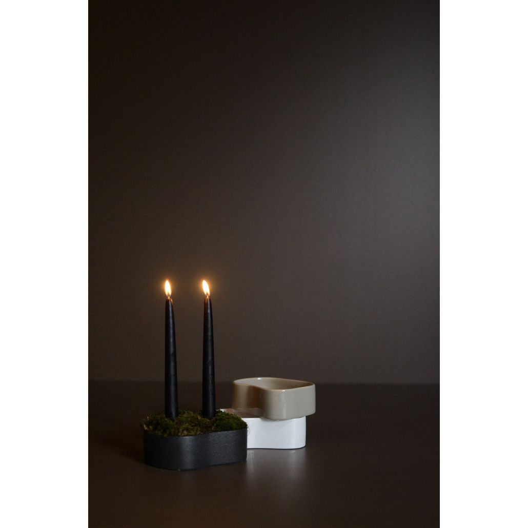 Candlestick - Cast Iron - 12x15 cm - Fill Me Up - DBKD - 3