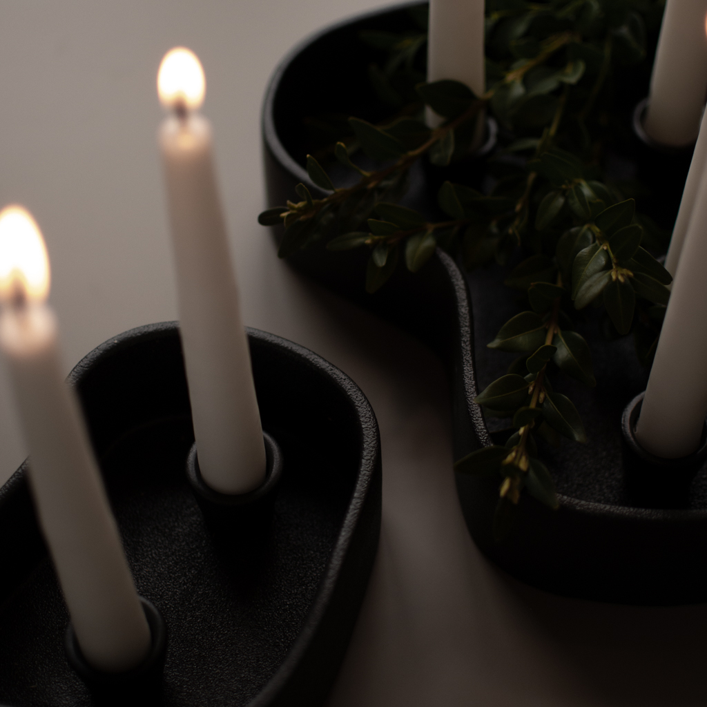 Candlestick - Cast Iron - 12x15 cm - Fill Me Up - DBKD - 5