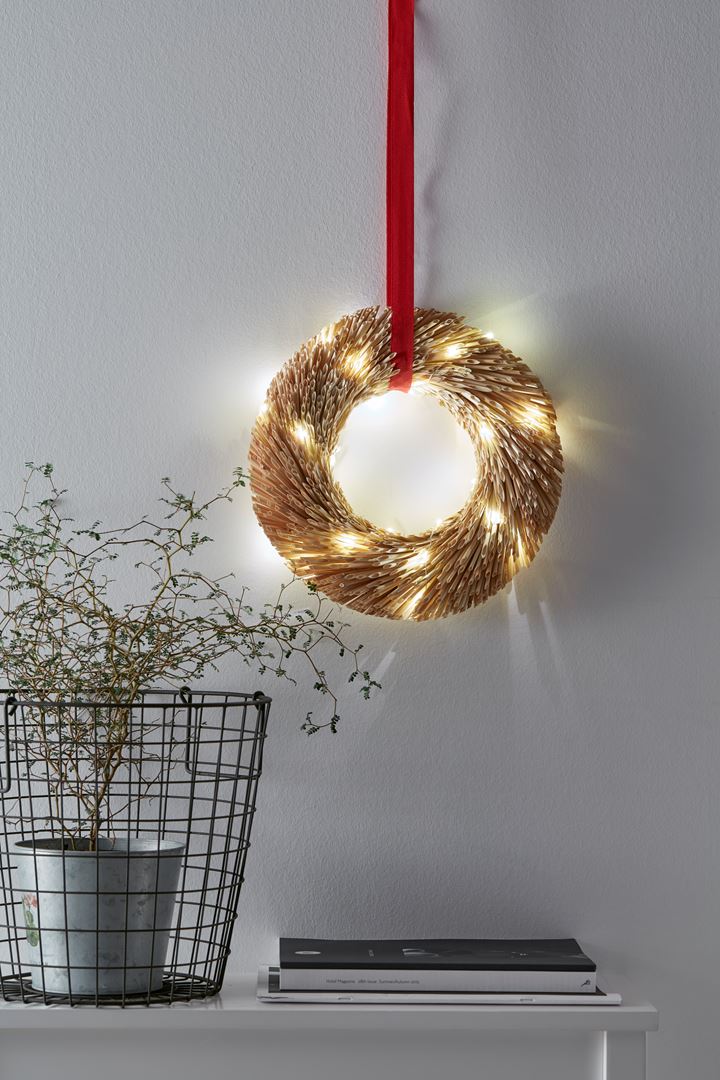 Krans - Halmkrans - Julkrans - Dörrkrans - Ø 31 cm - 3