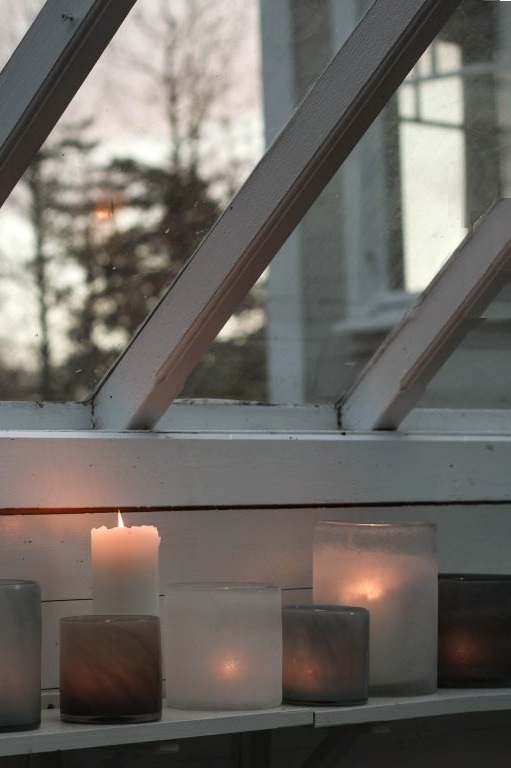Lantern - Candlestick - Frost - White - Large - 9