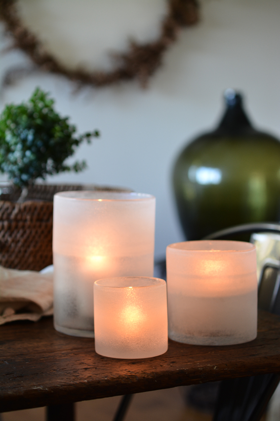 Lantern - Candlestick - Frost - White - Large - 2