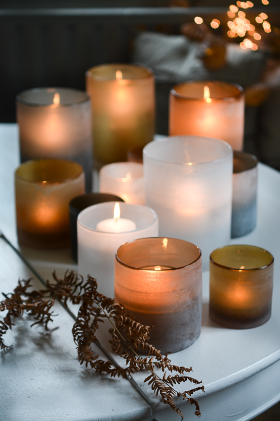 Lantern - Candlestick - Frost - White - Large - 7