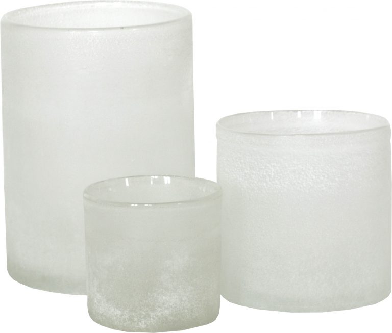 Lantern - Candlestick - Frost - White - Large - 15