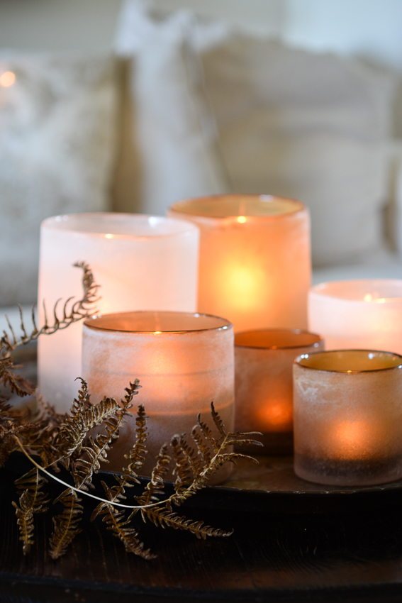 Lantern - Candlestick - Frost - White - Large - 3