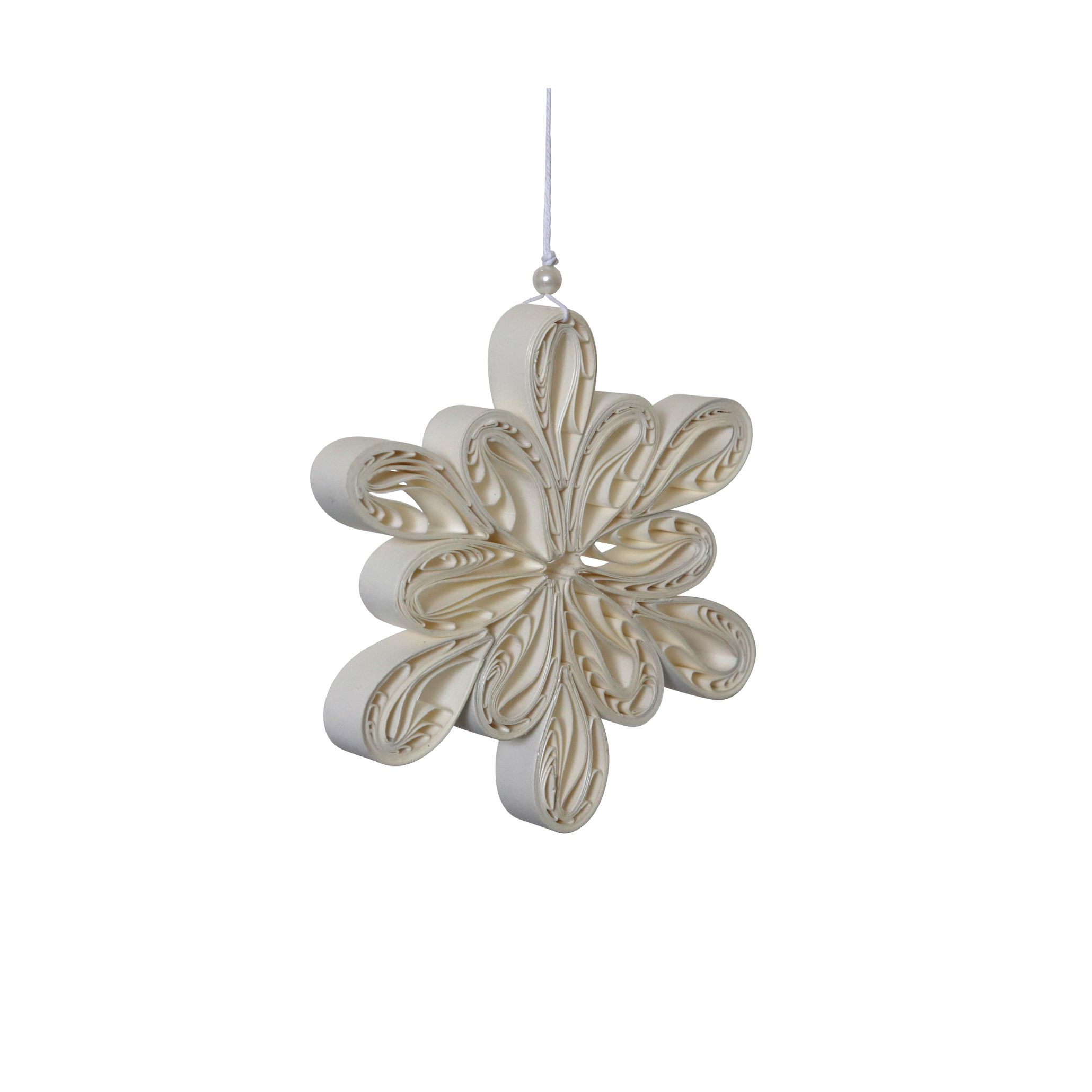 Christmas decoration - Christmas tree decoration - Snowflake - Ø8 cm - DBKD - 4