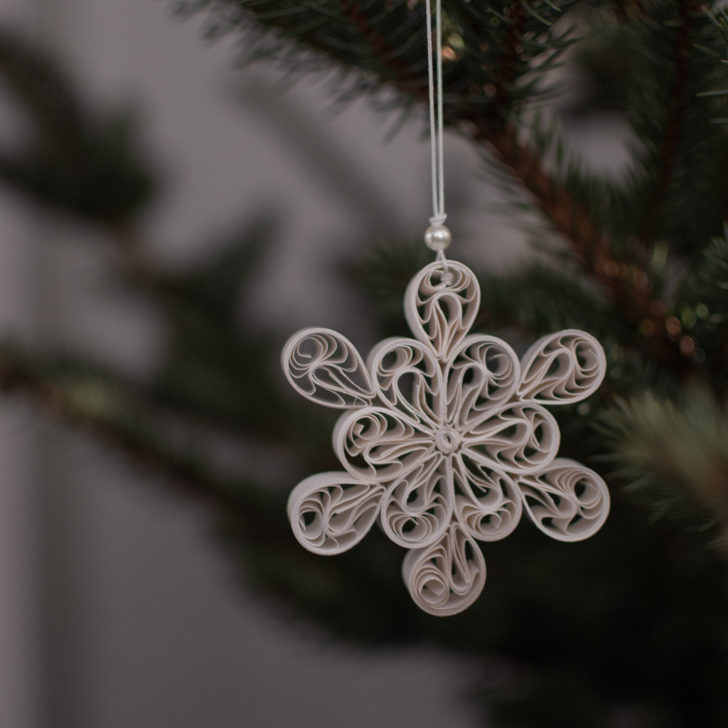 Christmas decoration - Christmas tree decoration - Snowflake - Ø8 cm - DBKD - 2