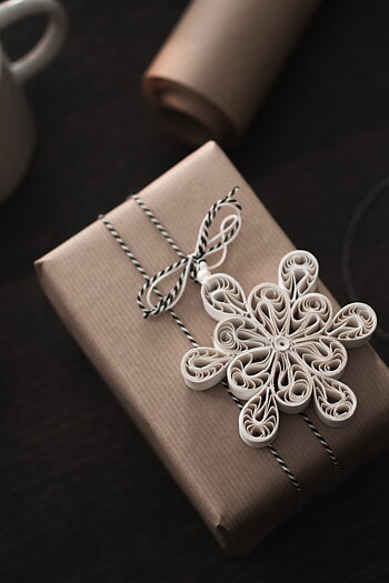 Juldekoration - Julgranshänge - Snowflake - Ø8 cm - DBKD