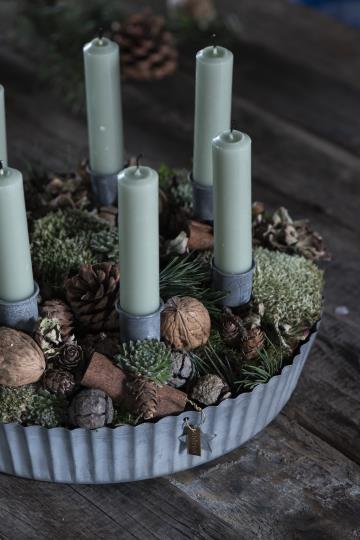 CANDLE HOLDER FOR CROWN CANDLES GREY - IB LAURSEN - 2