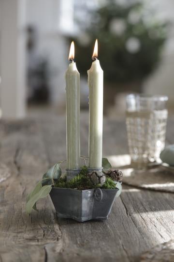 CANDLE HOLDER FOR CROWN CANDLES GREY - IB LAURSEN - 5