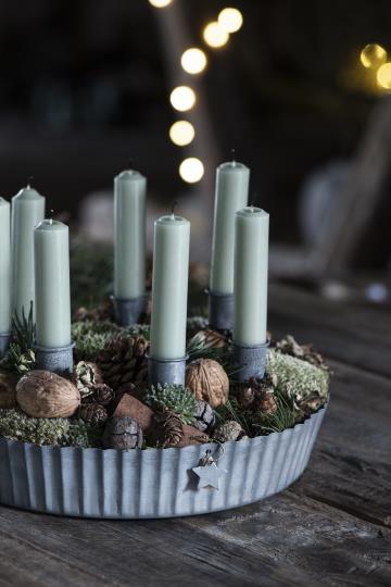CANDLE HOLDER FOR CROWN CANDLES GREY - IB LAURSEN - 4