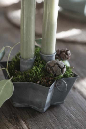 CANDLE HOLDER FOR CROWN CANDLES GREY - IB LAURSEN - 3