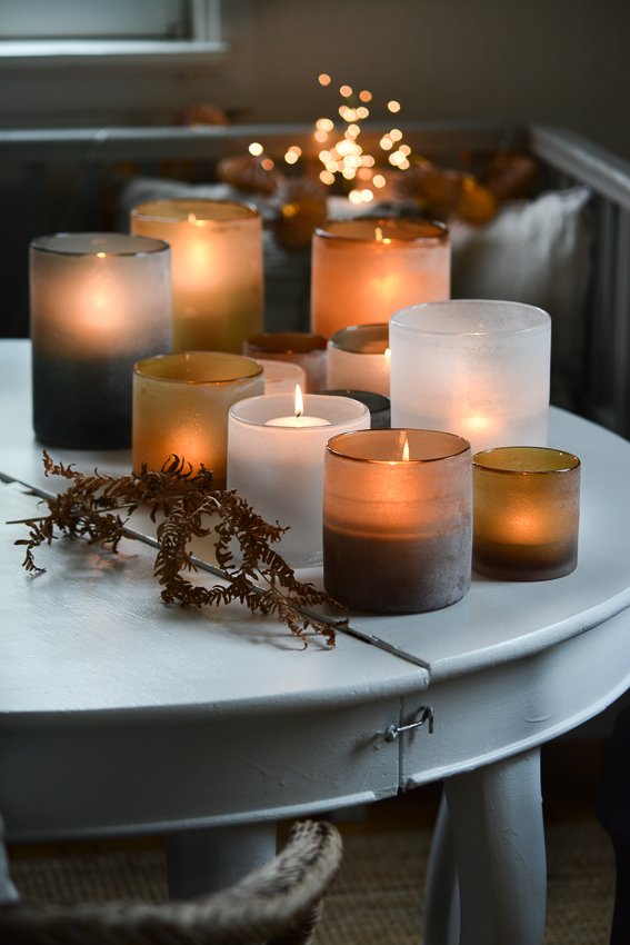 Lantern - Candlestick - Frost - Amber - Large - 4