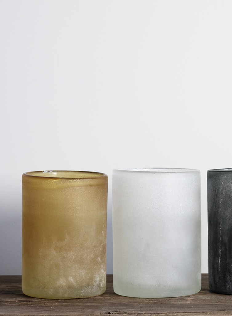Lantern - Candlestick - Frost - Amber - Large - 10