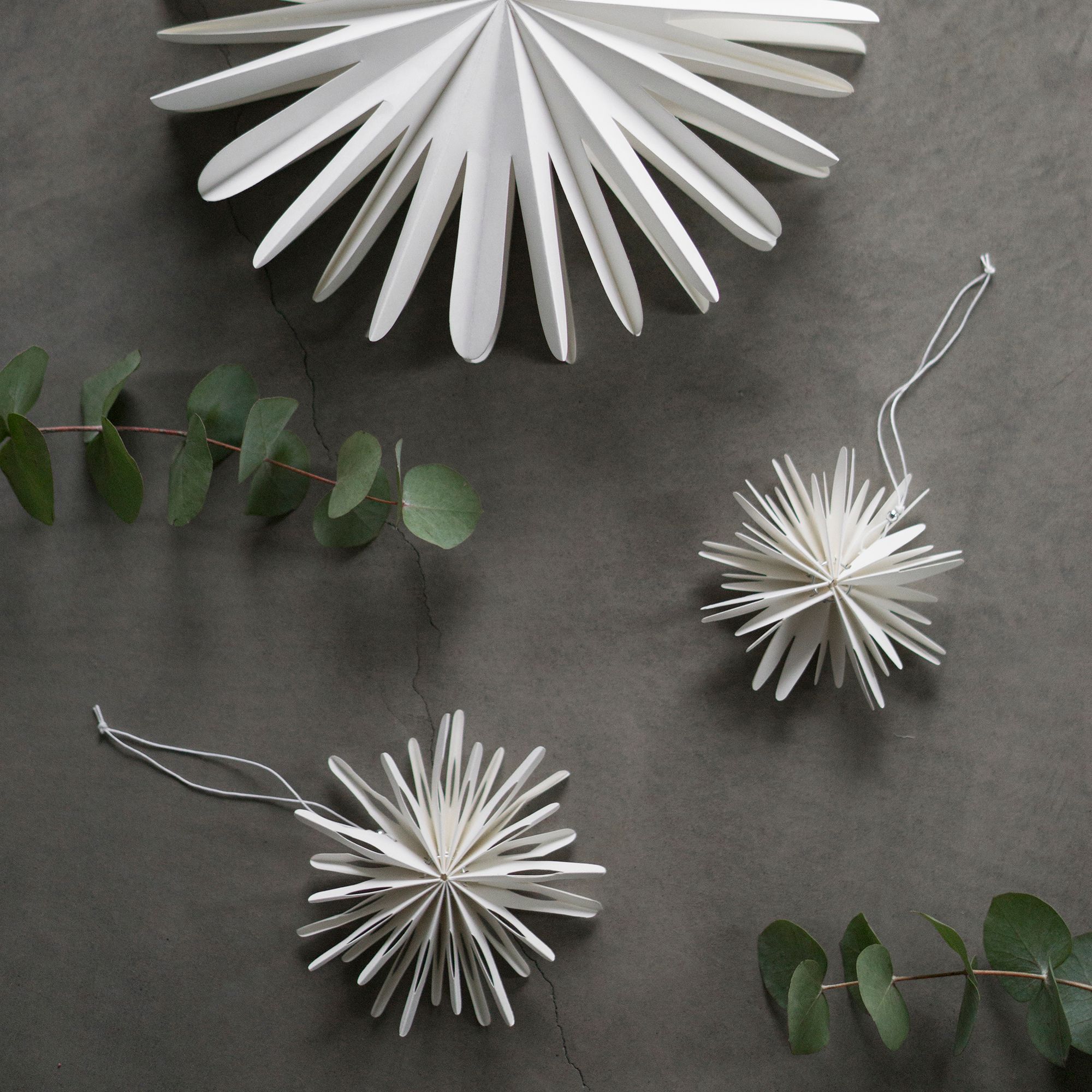 Christmas decoration - Christmas tree decoration - Snowflake - Paper flake - Ø10 cm - DBKD - 3
