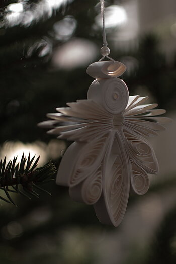 Juldekoration - Julgranshänge - Ängel - Ø8 cm - Paper Angel - DBKD