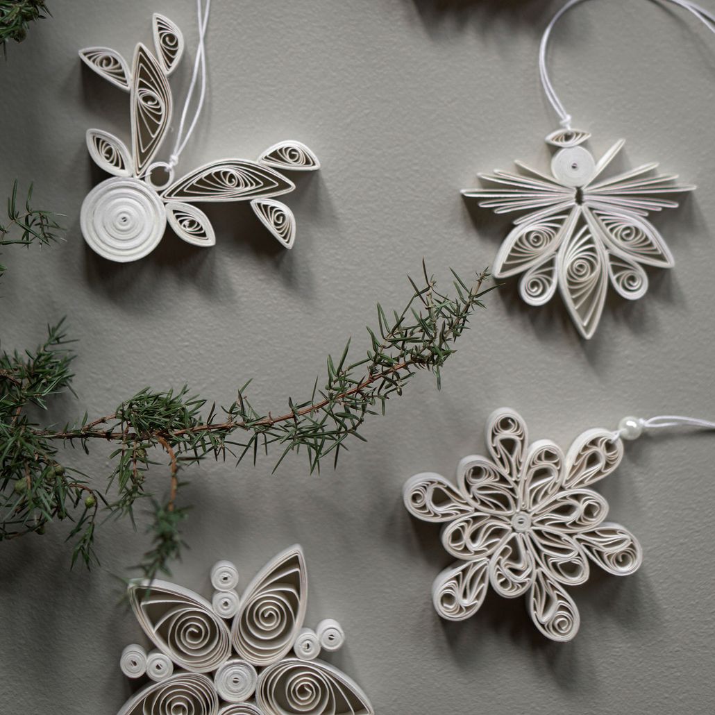 Juldekoration - Julgranshänge - Ängel - Ø8 cm - Paper Angel - DBKD - 4