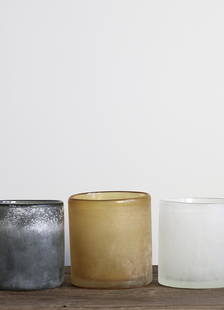 Lantern - Candlestick - Frost - Amber - Medium - 8