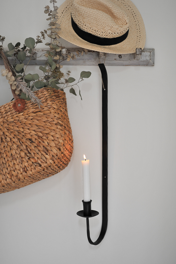 Väggljusstake järn - 70 cm - 2