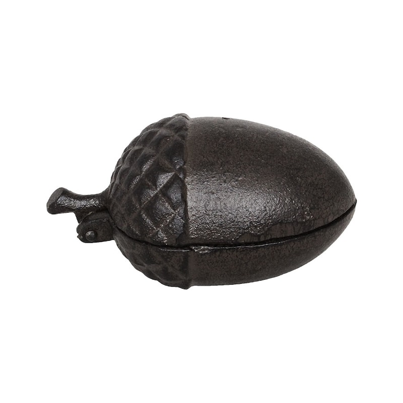 Box Cast iron Acorn with Nutcracker Antique brown - 3