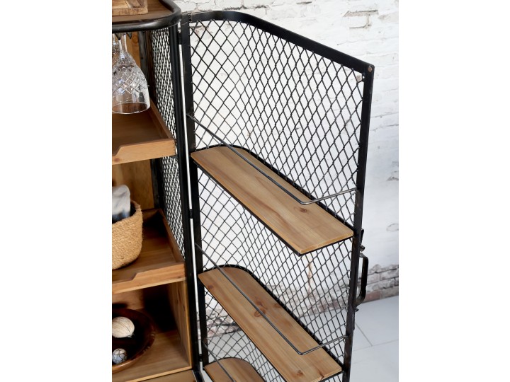 Vagn - Serveringsvagn - Barskåp - Industri - 116x94x49 cm - 7