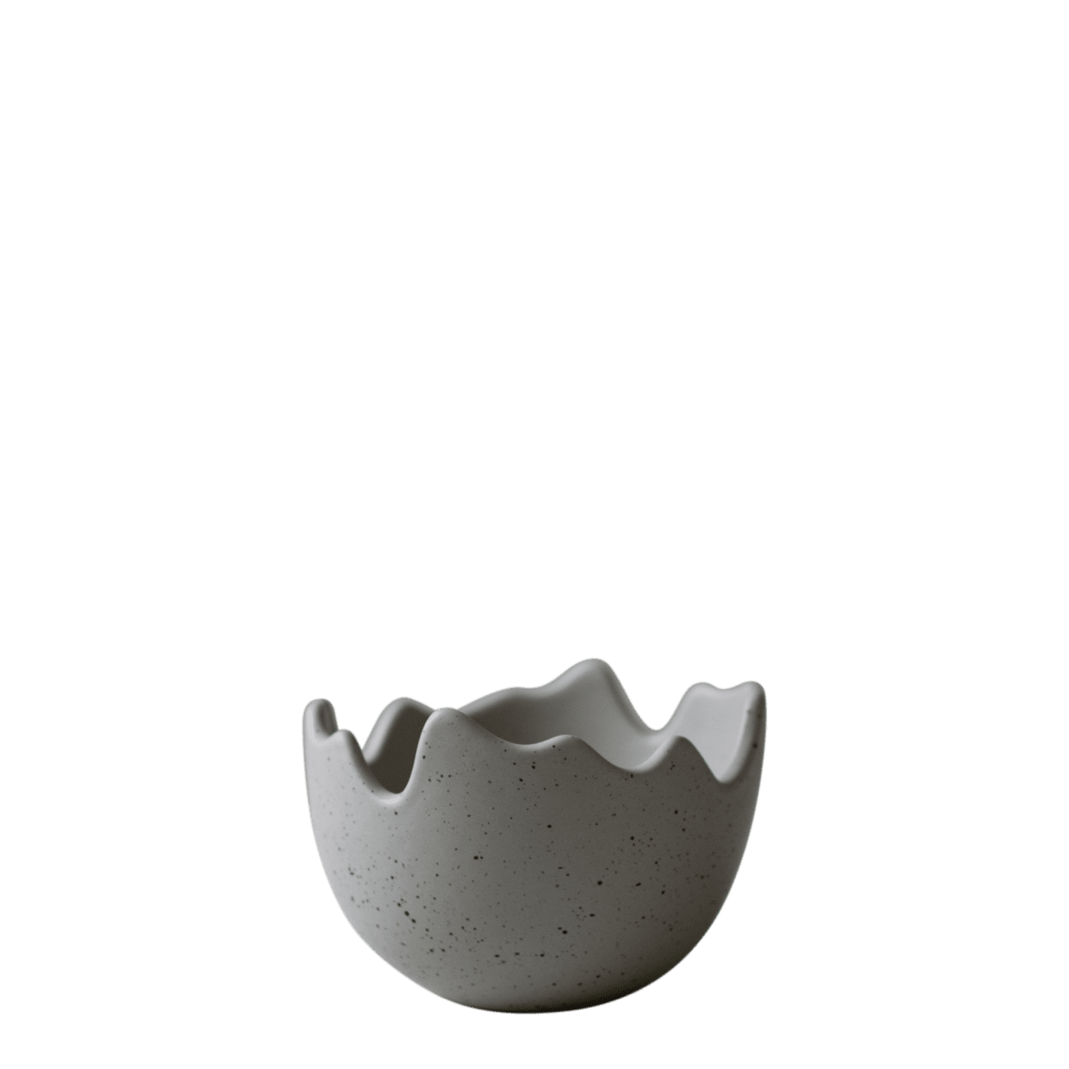 Happy Easter Bowl - Eggshell Pot - Grey/Speckled - Small - 4