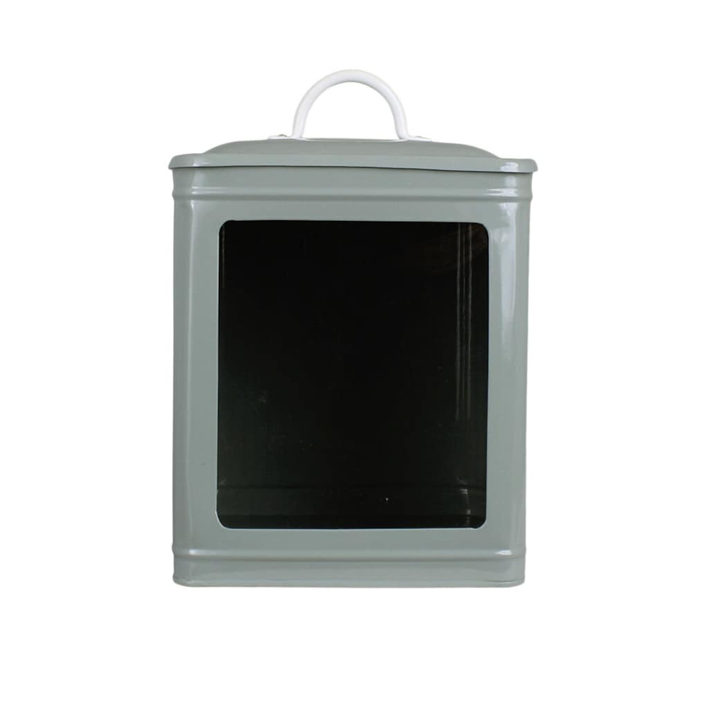 Tin with lid and window - Green - Large - 3