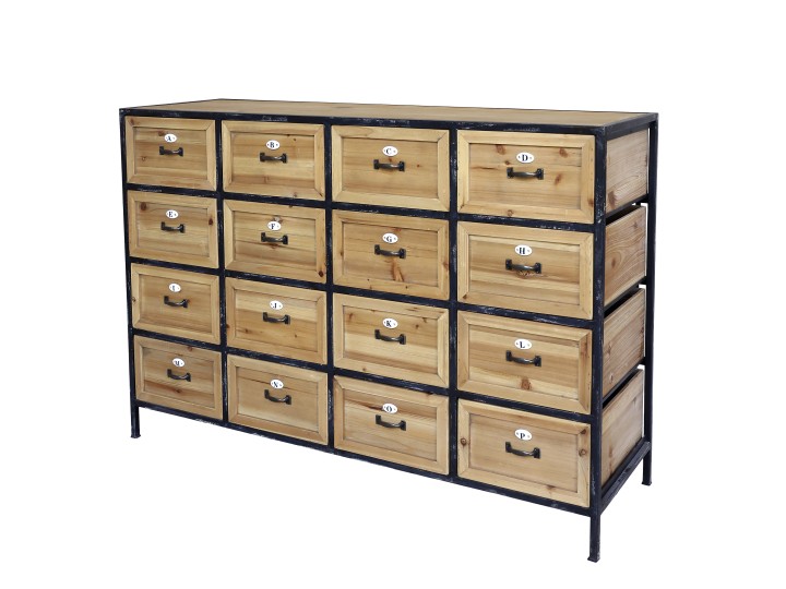 Sideboard - Chest of drawers with 16 drawers - H82/L119.5/W39 cm - 2