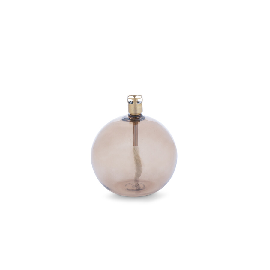 Oljelampa glas - Rund - Champagne/Beige - Ø9 cm - 3