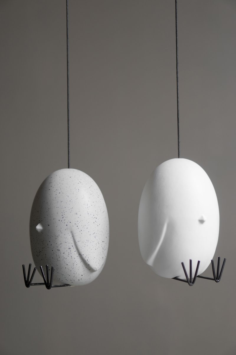 Hang Around - Egg - Chicken - Easter egg - Ceramic - White 15x10 cm - 7