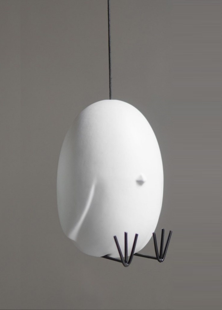 Hang Around - Egg - Chicken - Easter egg - Ceramic - White 15x10 cm - 4