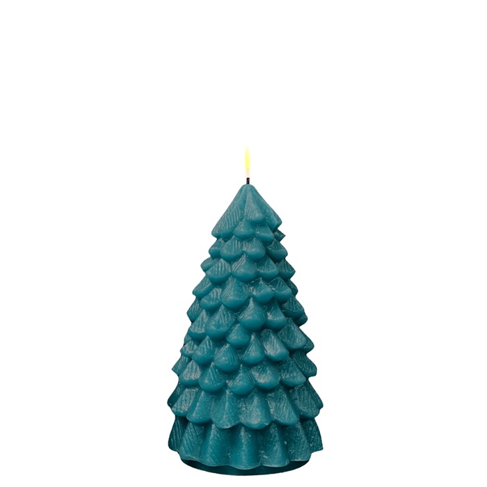 Battery-powered Christmas tree lights - Christmas tree lights - Dark green - 18 cm - 2