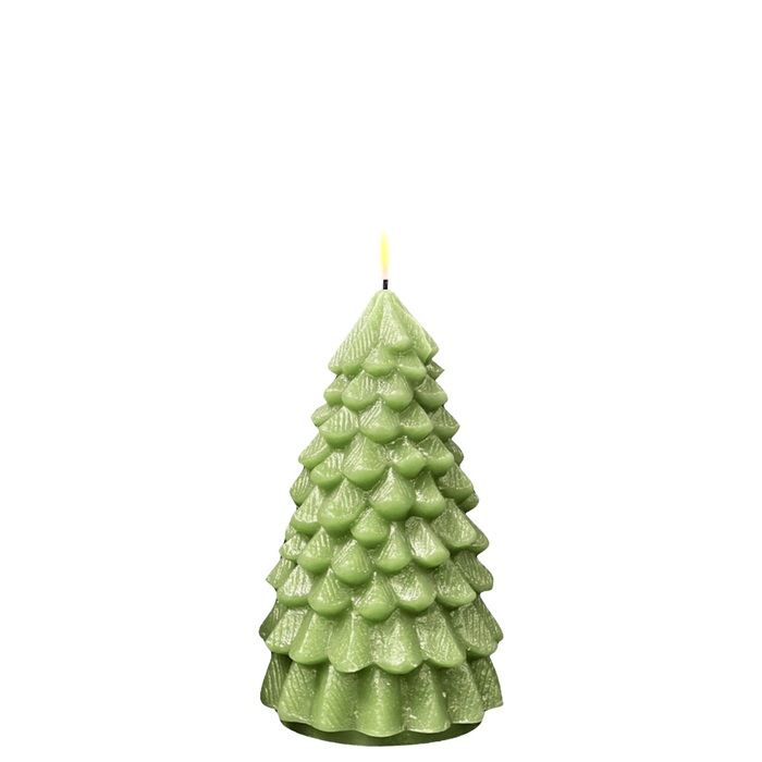 Battery-powered Christmas tree lights - Christmas tree lights - Light green - 18 cm - 3