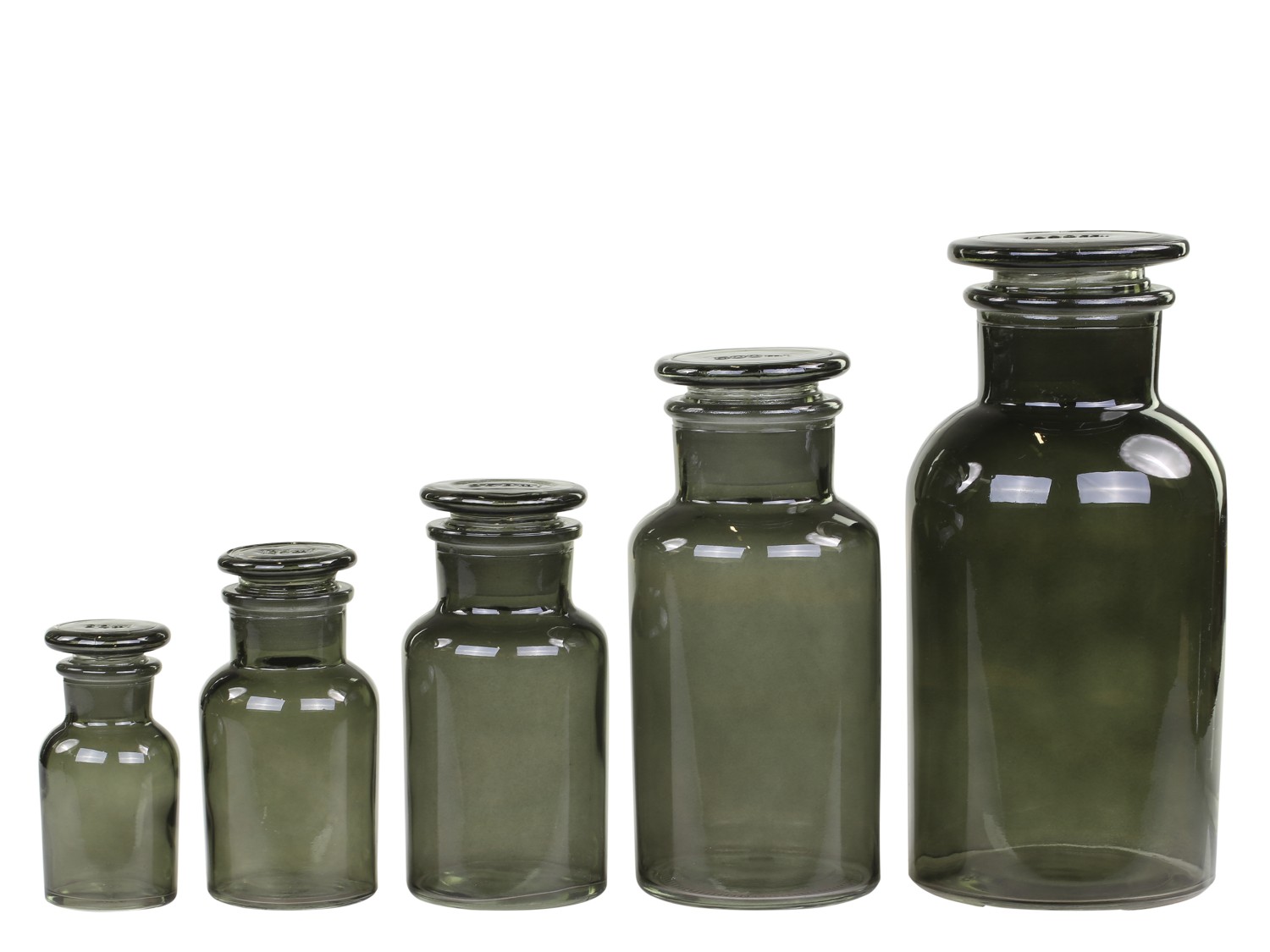 Apoteksflaska - Apoteksglas med lock - 5-pack - 2