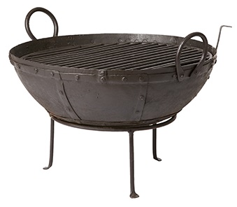 Fire pit - Fire basket - Fire bowl with stand - Ø 50 cm - 3