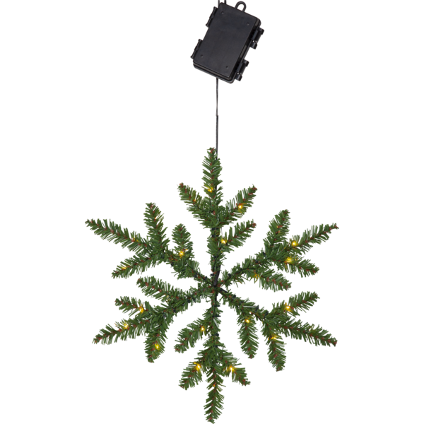 Krans Snöflinga med belysning -  Ø 40 cm - 6